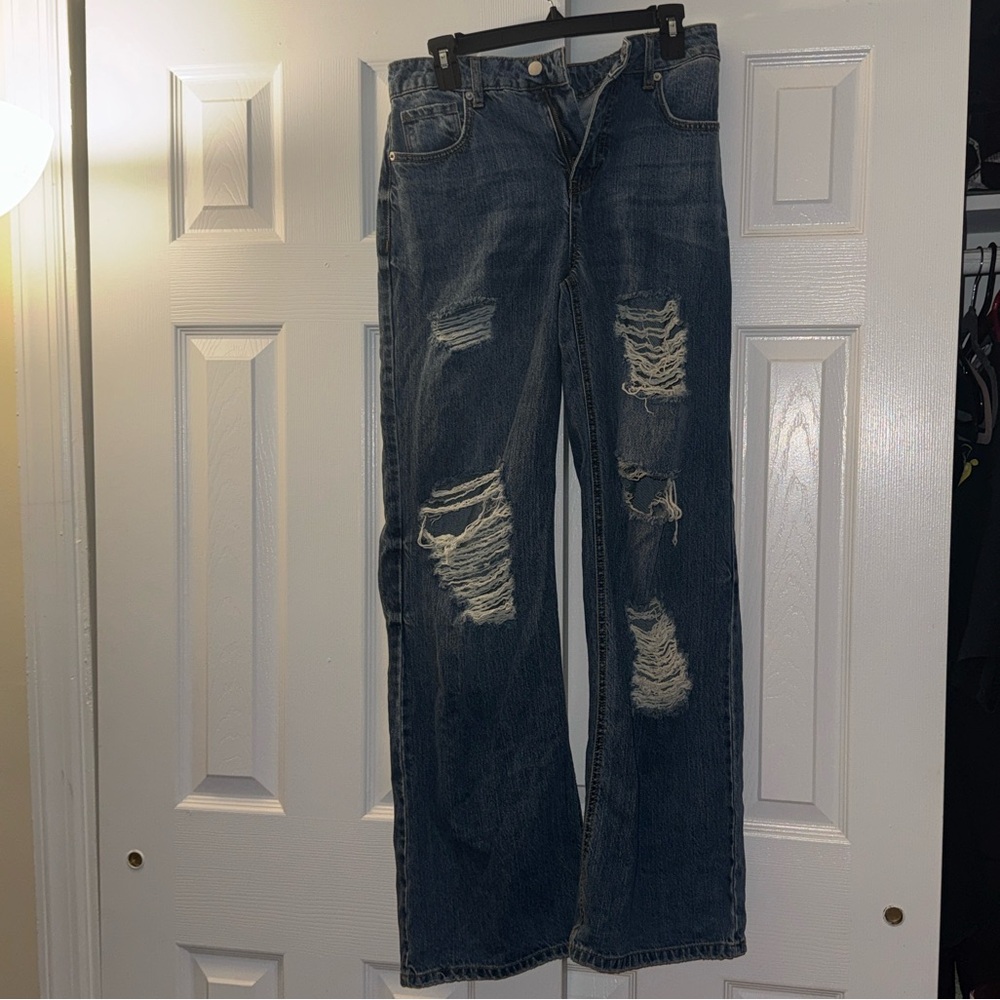 Prosperity Distressed Blue Ripped Jeans EUC